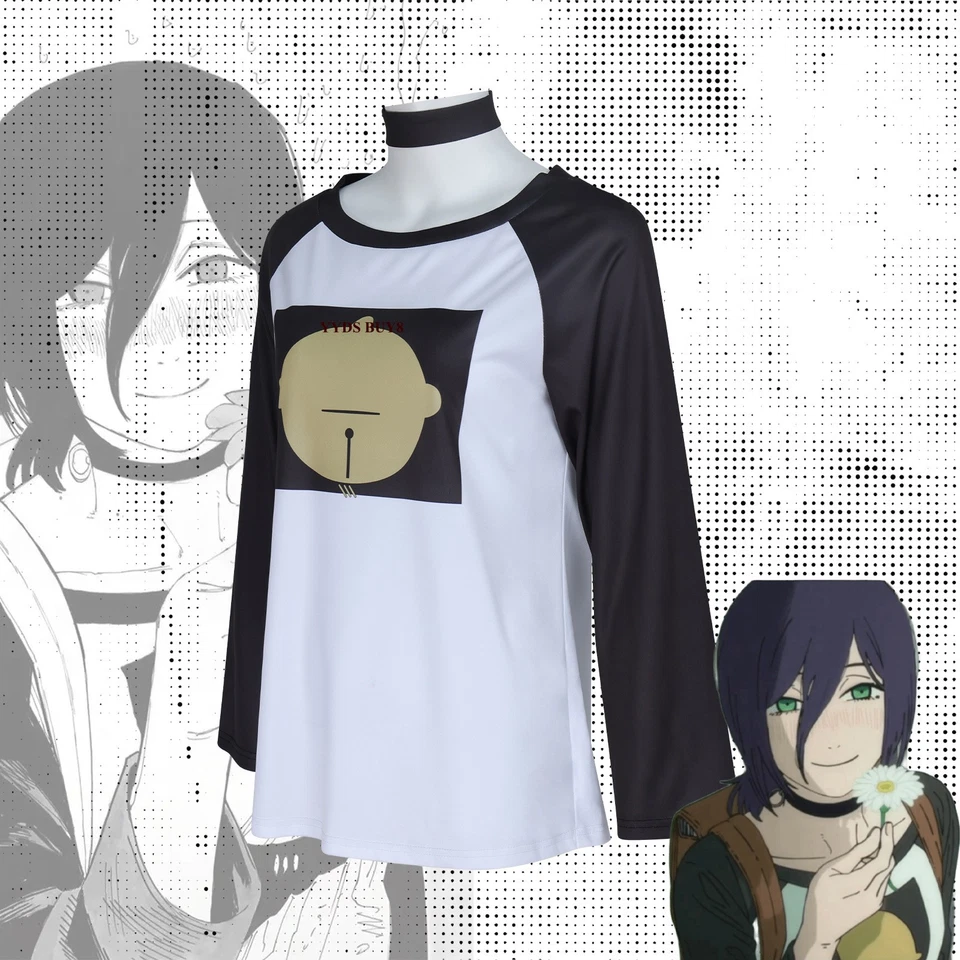 Chainsaw Man The Movie Reze Arc Reze T Shirt Cosplay Dress Suit Anime Top Outfit - Image 4 of 4
