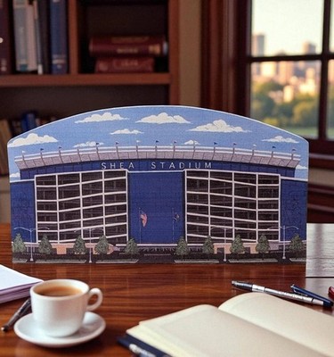 Shea Stadium Baseball Replica Shelf Sitter Ron Edelheiser Illusions Studios