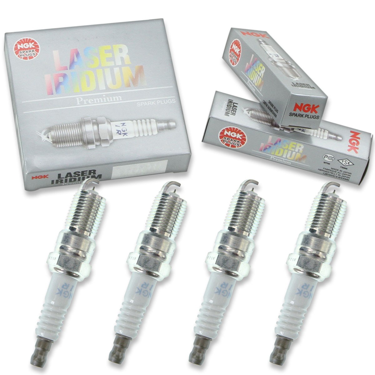 4 pcs NGK Laser Iridium Spark Plugs for 1984-1994 Ford Tempo 2.3L  2.3L L4 - fi