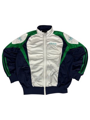 Adidas Trefoil 90s Vintage Trackjacket   Weiß/Navy/Grün