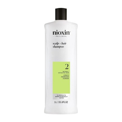 NIOXIN System 2 Hair Thickening Cleanser Shampoo 33.8oz / Liter