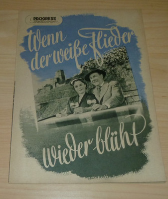 Filmprogramm Progress Filmillustrierte 2 / 55 Wenn der weiße Flieder wieder blüh