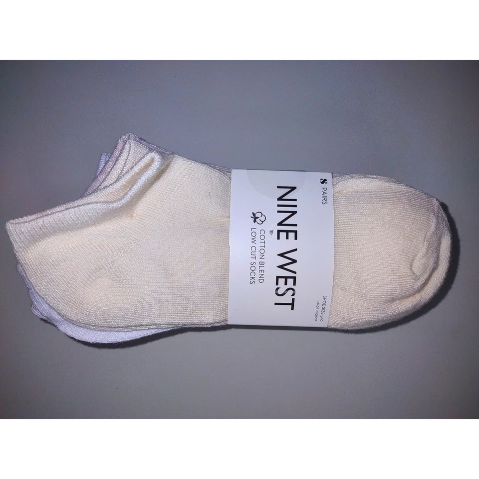 Calcetines Nine West Mezcla Algodón Corte Bajo 8 Pares Zapato Talla 5-10 Foto 2 de 4