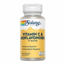 Vitamin C Plus Bioflavanoids 100 Caps by Solaray