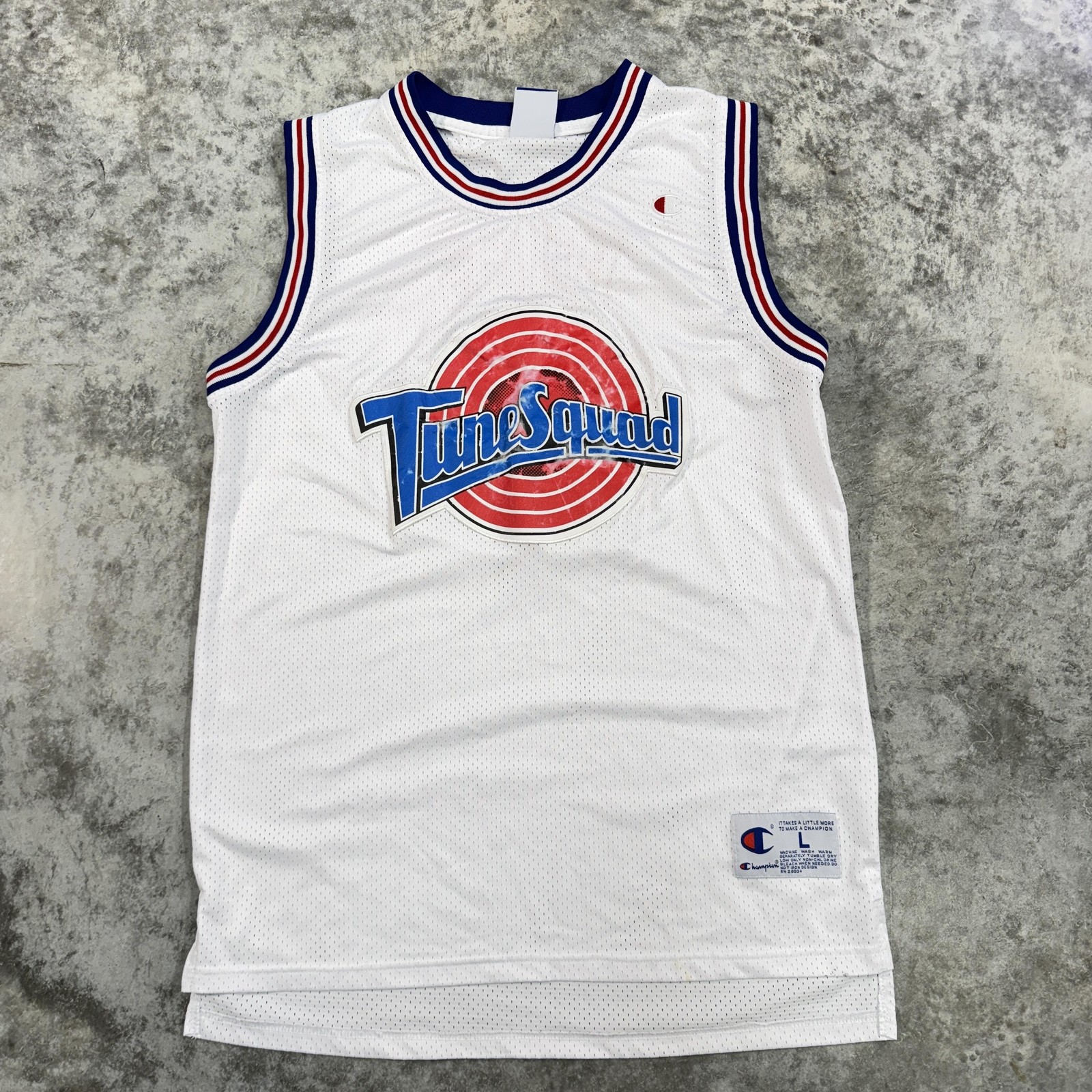 Vintage Tune Squad Shirt Mens Large Space Jam Bugs Bunny Basketball Jersey 90s