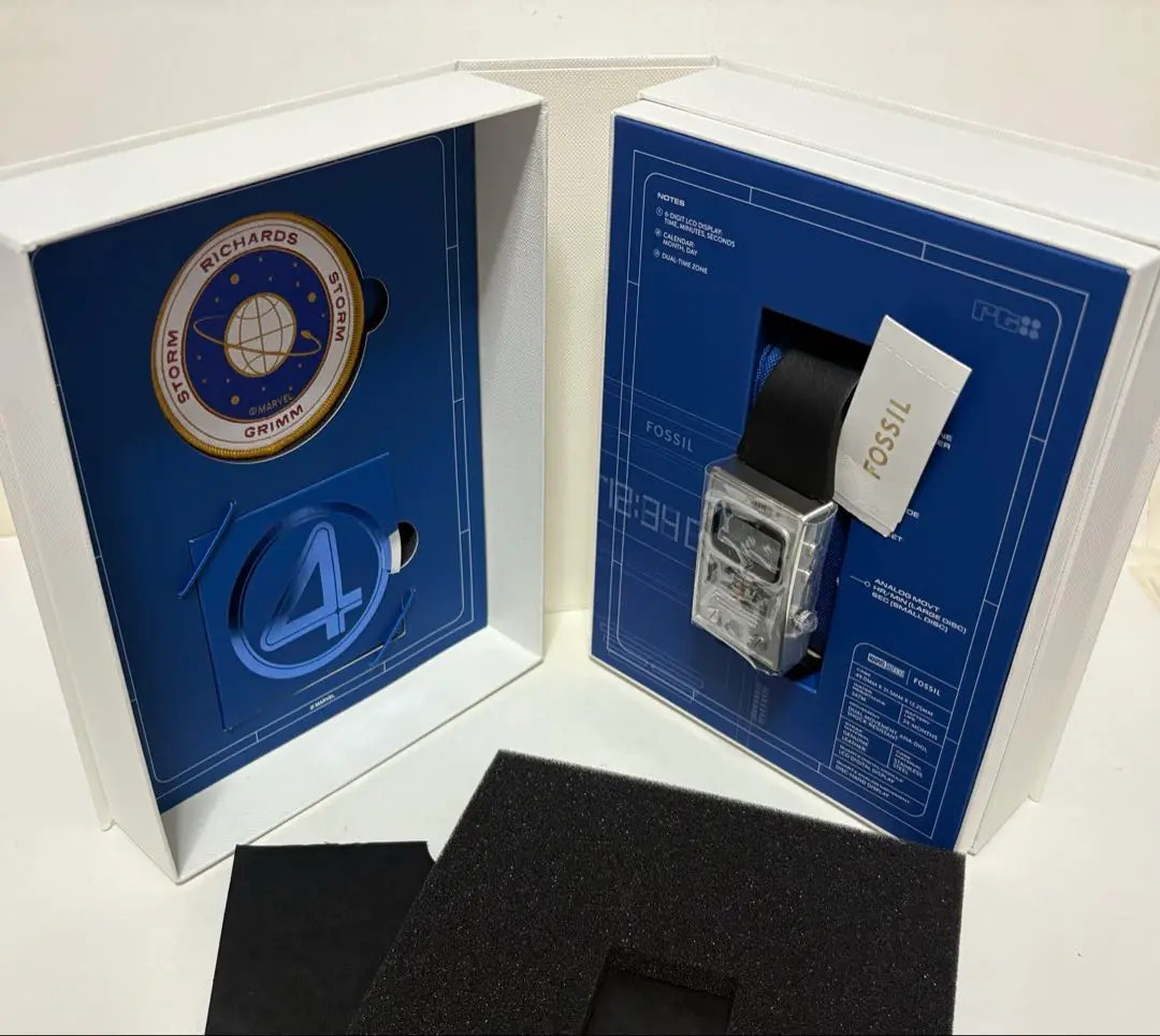 Marvel Fantastic Four Limited Edition Dual Time Watch by Fossil 32mm FS LE1210SET 804 Pieces
