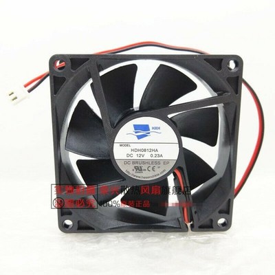 HXH HDH0812HA DC12V 0.23A 80*80*25MM 2-wire cooling fan *cc