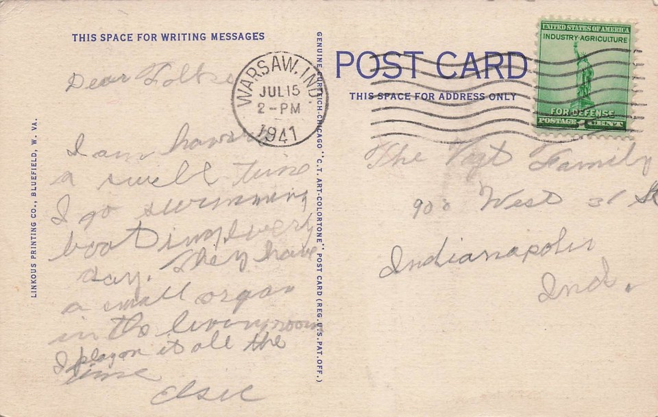 Pinnacle Roc Bramwell WV Pinnacle Rock West Virginia Mercer County Vtg Postcard I24 ...