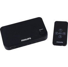 Philips 4k UHD 4 Port HDMI 2.0 Switch with re...
