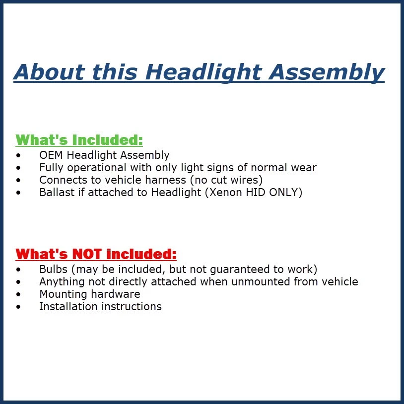 2008-2010 Volkswagen Passat RH Passenger HID Xenon Headlight Lamp OEM - Изображение 3 из 4