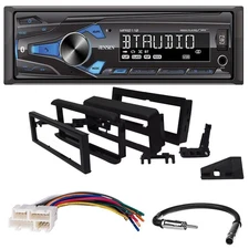 Single Din Bluetooth Car Stereo AM/FM Radio & kit for select 1988-1996 Chevrolet