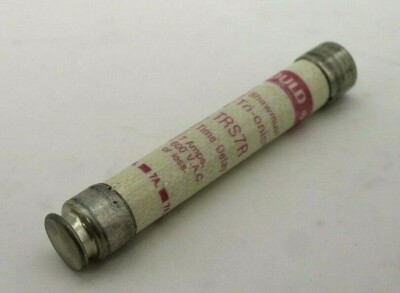 Used Gould Shawmut TRS7R Tri-onic Silver End Fuse (Lot of 6)