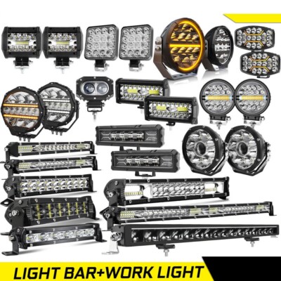 LED Zusatzscheinwerfer 12V/24V Arbeitsscheinwerfer Flutlicht Offroad Auto LKW