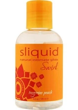 Sliquid Natural Intimate Glide Swirl Water Based Flavored Lubricant Tangerine Pe