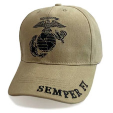 U.S Military Marine Corps EGA Hat Semper Fi Embroidered USMC Licensed Ball Cap