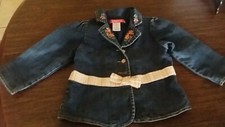 EUC Gymboree Girl's Button-down Jeans Jacket Blazer Size 2