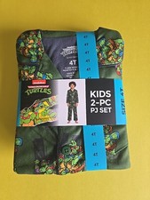 Nickelodeon Teenage Mutant Ninja Turtles Kids Two Piece Pajama Set Boys Size 4T