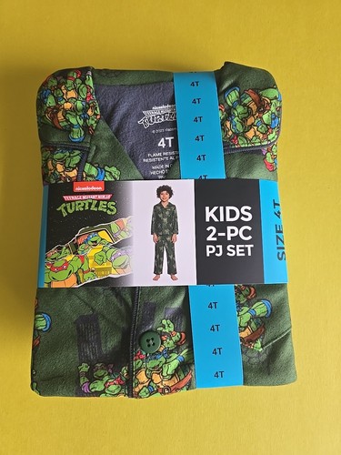 Nickelodeon Teenage Mutant Ninja Turtles Kids Two Piece Pajama Set Boys Size 4T