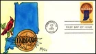 Scott 1326 5 Cents Indiana Melissa Fox Hand Painted FDC Add On Unique?