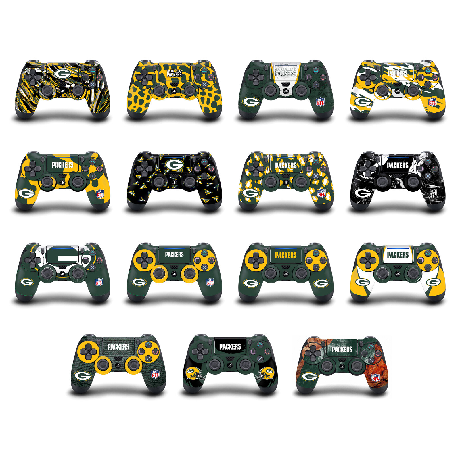 OFFICIAL NFL GREEN BAY PACKERS VINYL SKIN DECAL FOR DUALSHOCK 4 CONTROLLER