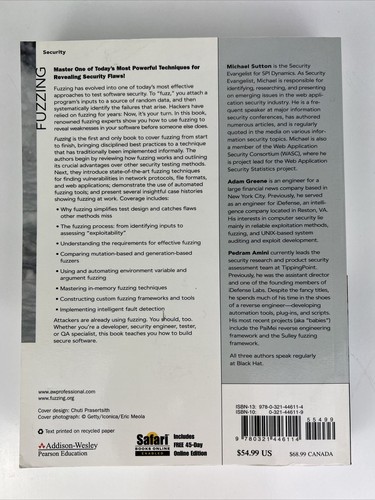 Fuzzing : Brute Force Vulnerability Discovery by Adam Greene, Michael Sutton and - Picture 2 of 7