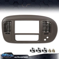 Fit For 1997-2003 Ford F-150 Expedition Brown Central Dash Radio Bezel W/ Vents
