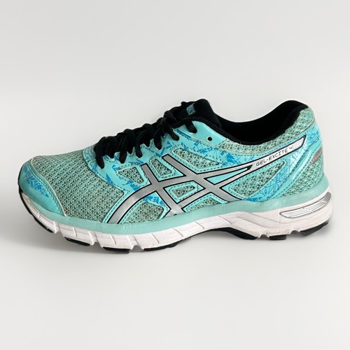ASICS Size UK 5 38 Gel excite 4 Women’s trainers running shoes T6E8N Blue sports - 第 1/9 張圖片