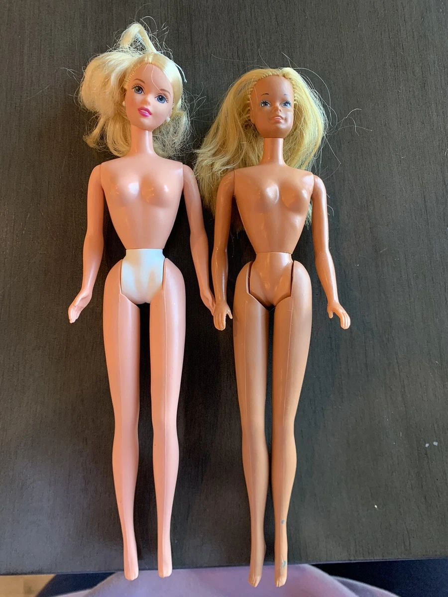 Vtg 1966 Twist N Turn Barbie Dolls Blonde Hair Bending Knees