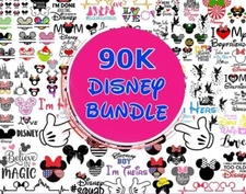 90k+ Disney designs, Fun Disney svg bundle, Big bundle SVG and for cricut files