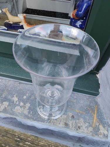 Rare Georgian glass Celery Vase folded foot rough pontil C.1780 - Picture 3 of 23