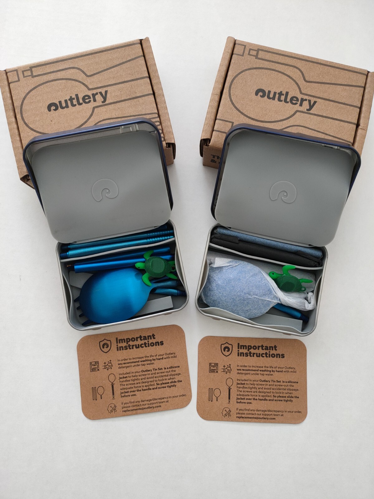 X 2 cubiertos portátiles para camping, juego de viaje de acero inoxidable, PREPPERS