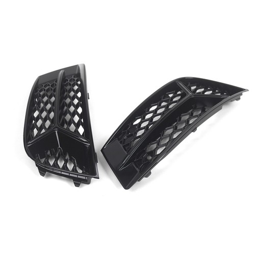 Grills Bumper Fog Lights Grille Fog Lamp Cover For Audi A3 Sedan 2017-20 2018 - Picture 3 of 8