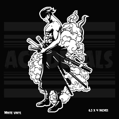 #ad #ad One Piece Zoro Anime Vinyl decal sticker $5.99