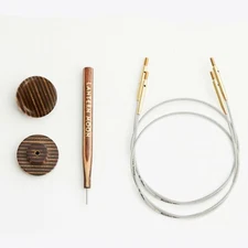 Lantern Moon SWIVEL Nylon Coated Stainless Steel IC Cords by Knitter's Pride