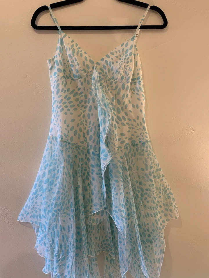 Trina Turk Los Angeles size small blue polka dots  - Imagem 2 de 4