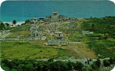 CPM AK Vista Aerea de la Zona Arqueologica de TULUM MEXICO (647677)
