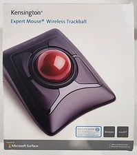 Kensington Expert Mouse Wireless Trackball Scroll Ring PC MAC Wrist Rest 72359