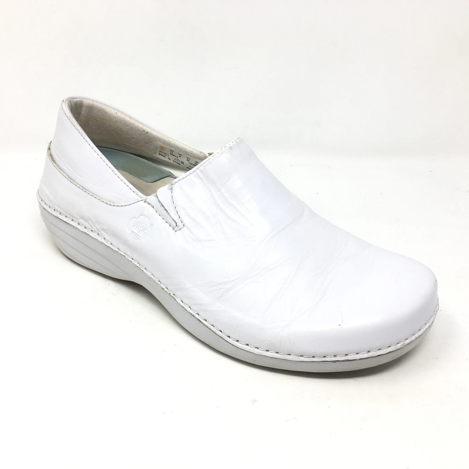 Timberland Renova mocassini zoccoli scarpe donna taglia 11 bianco antiscivolo