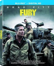 Fury (Blu-ray Disc, 2014, Includes Digital Copy UltraViolet) Brad Pitt NEW