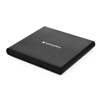 Verbatim 98938 Portable External CD Drive, Usb 2.0 Portable CD/DVD +/- Personal 
