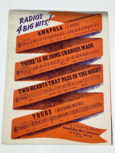 1932 Sheet Music Yours-Quiereme Mucho Juan Arvizu Jack Sherr Gonzalo Roig - Picture 5 of 5
