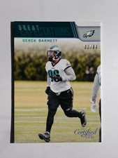 2017 Certified GREAT EXPECTATIONS SILVER Derek Barnett RC #D 01/99  FIRST ONE !!