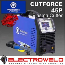 WELDCLASS Cutforce 45P Plasma Cutter +6m Torch + Air Regulator 40A Amp, CF-06176