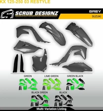 Polisport Restyle Kawasaki KX125 KX250 2003 Plastic kit + fork guards