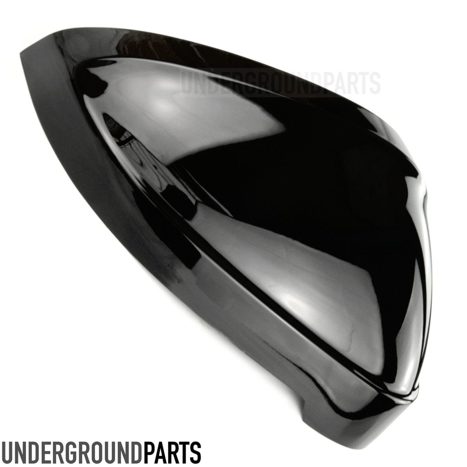 GLOSS BLACK DOOR WING MIRROR COVER CAP FRONT RIGHT DRIVERS SIDE FOR AUDI A4 A5