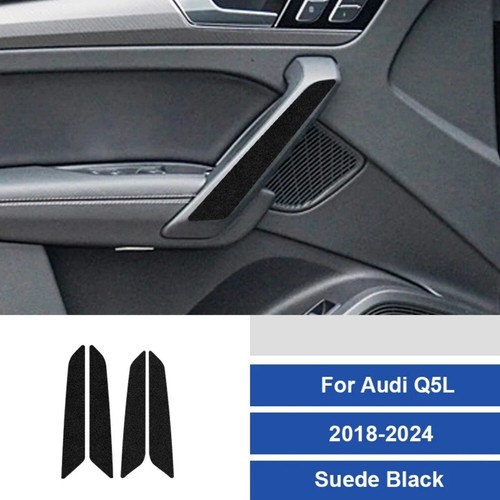 For Audi Q5 Q5L 2018-2024 Carbon Fiber Interior Door Armrest Panel Trim Sticker - Picture 10 of 16
