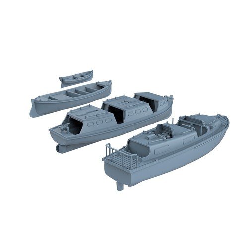 LYCG350374 1/350 Modelo Actualización Piezas Royal Navy Life Boats 4 Estilos 2 Juegos Tipo A - Imagen 2 de 3