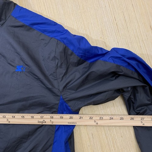 Vintage Starter Windbreaker Youth Extra Large Grey Long Sleeve Boy’s Zip Up Y2K - Picture 14 of 14