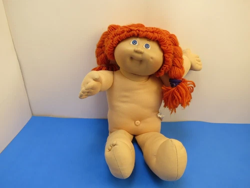 Vintage Cabbage Patch Kids Red Hair Blue Eyes Stuffed Girl Doll 1982 Doll Only