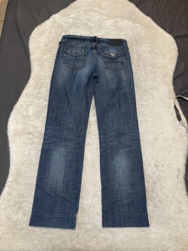 Jean droit femme Armani bleu denim taille 30x31 série Indigo 009 - Photo 2/9